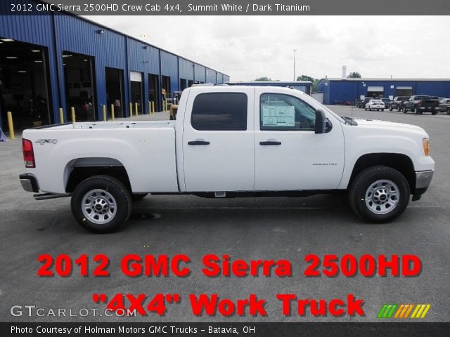 2012 GMC Sierra 2500HD Crew Cab 4x4 in Summit White