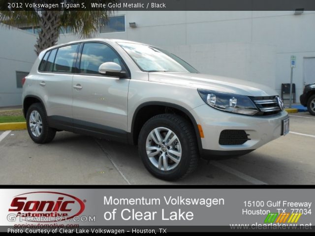 2012 Volkswagen Tiguan S in White Gold Metallic