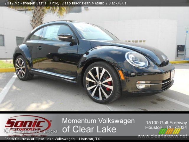 2012 Volkswagen Beetle Turbo in Deep Black Pearl Metallic