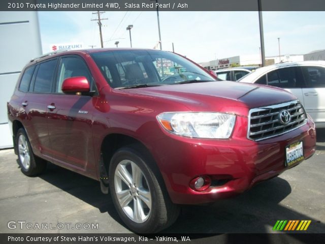 2010 Toyota Highlander Limited 4WD in Salsa Red Pearl