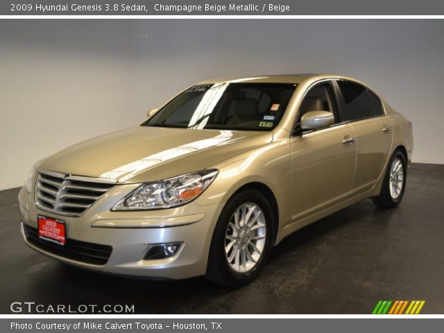 2009 Hyundai Genesis 3.8 Sedan in Champagne Beige Metallic