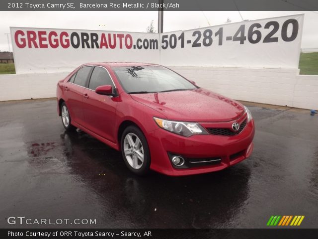 2012 Toyota Camry SE in Barcelona Red Metallic