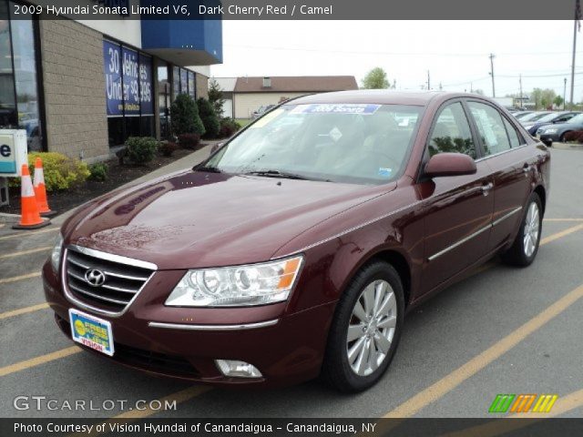 2009 Hyundai Sonata Limited V6 in Dark Cherry Red