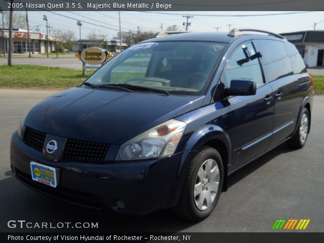 2005 Nissan Quest 3.5 S in Majestic Blue Metallic