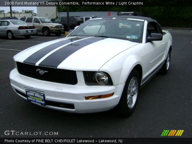 2008 Ford Mustang V6 Deluxe Convertible in Performance White