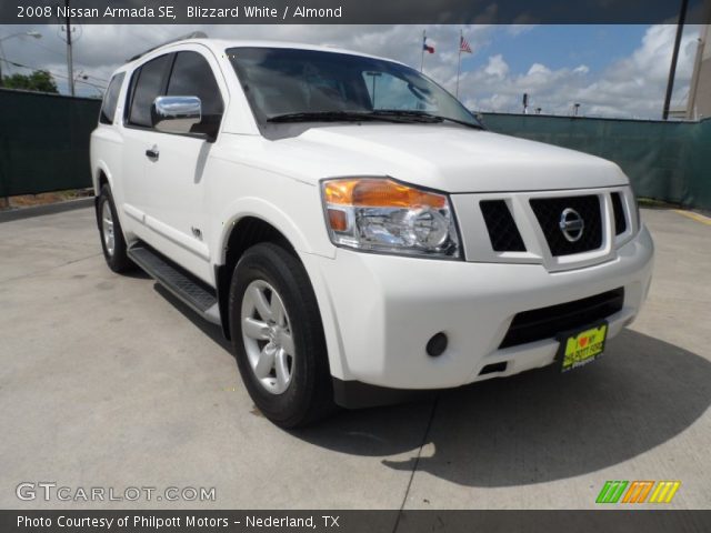 2008 Nissan Armada SE in Blizzard White
