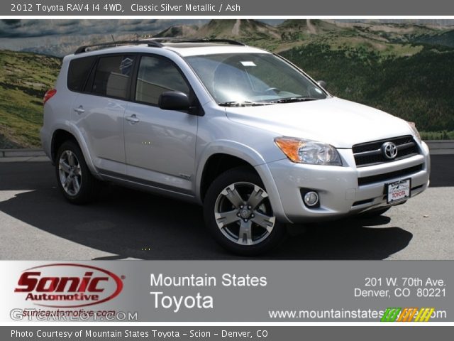 2012 Toyota RAV4 I4 4WD in Classic Silver Metallic