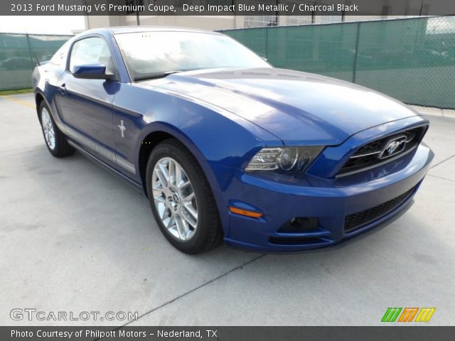 2013 Ford Mustang V6 Premium Coupe in Deep Impact Blue Metallic