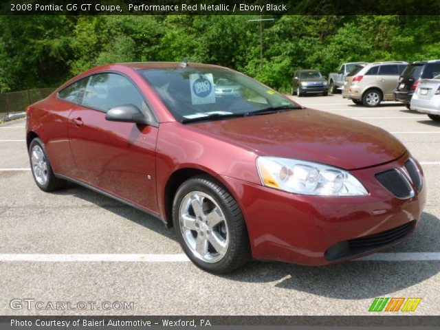 2008 Pontiac G6 GT Coupe in Performance Red Metallic