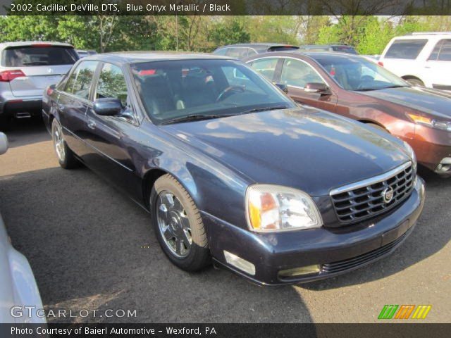2002 Cadillac DeVille DTS in Blue Onyx Metallic
