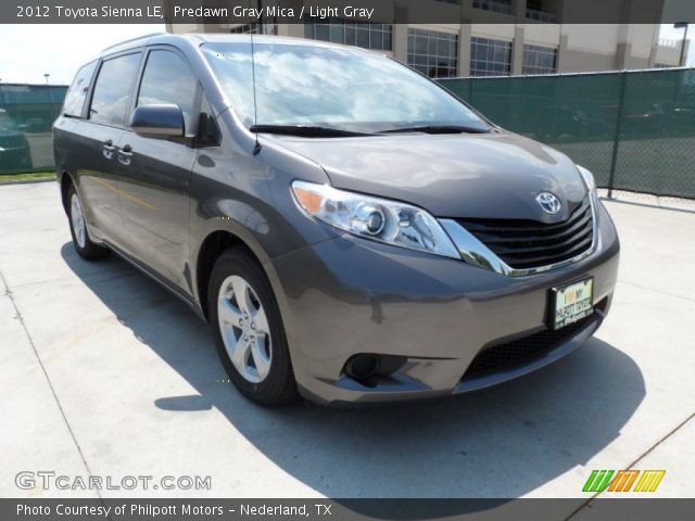 2012 Toyota Sienna LE in Predawn Gray Mica