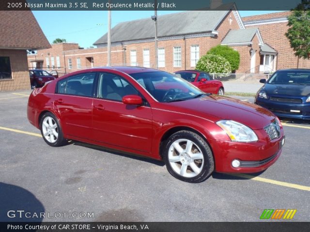 2005 Nissan Maxima 3.5 SE in Red Opulence Metallic