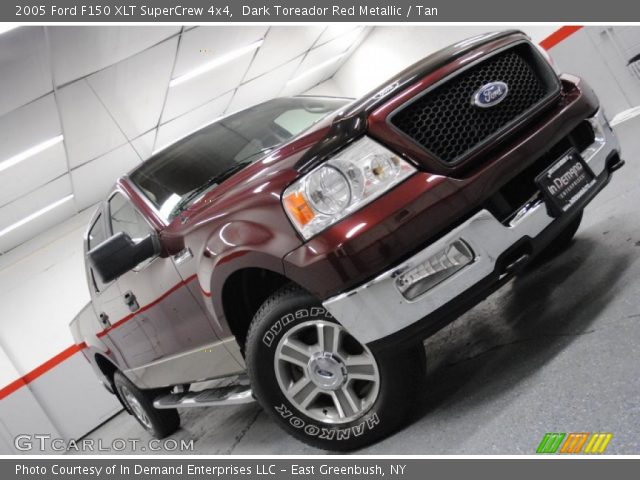 2005 Ford F150 XLT SuperCrew 4x4 in Dark Toreador Red Metallic