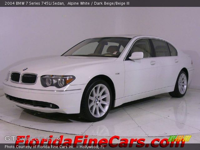 2004 BMW 7 Series 745Li Sedan in Alpine White