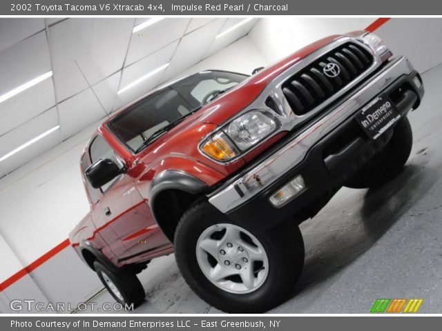2002 Toyota Tacoma V6 Xtracab 4x4 in Impulse Red Pearl