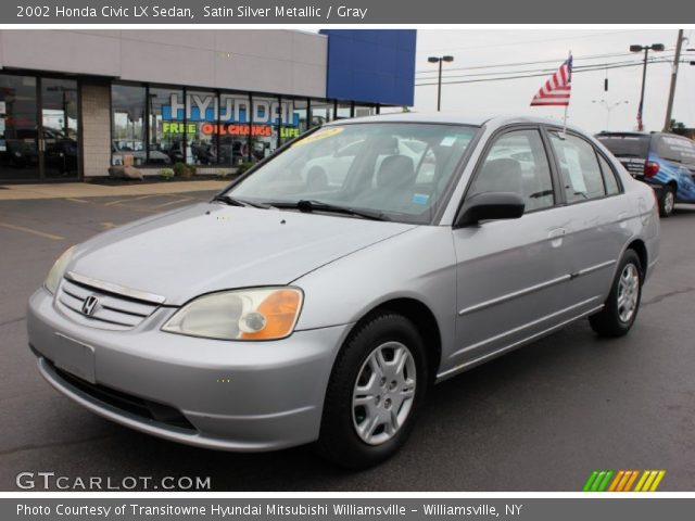 2002 Silver honda civic lx #5
