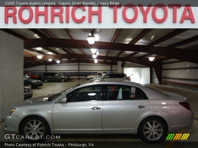 2008 Toyota Avalon Limited in Classic Silver Metallic