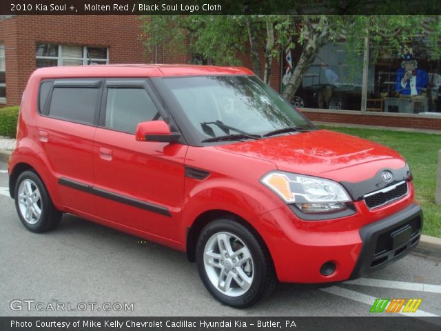2010 Kia Soul + in Molten Red