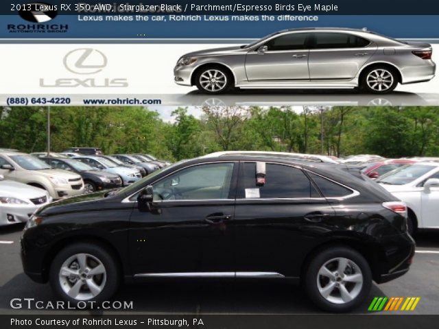 2013 Lexus RX 350 AWD in Stargazer Black