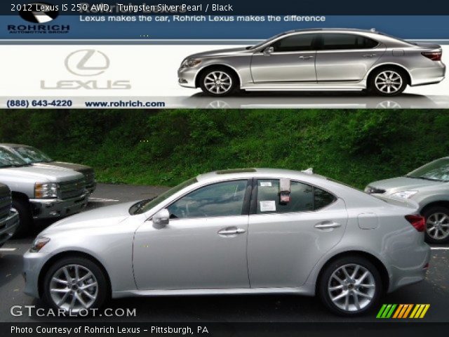 2012 Lexus IS 250 AWD in Tungsten Silver Pearl