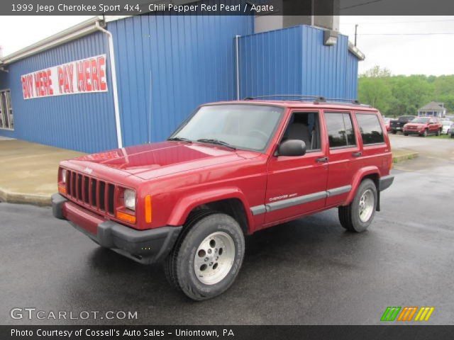 Chili Pepper Red Pearl 1999 Jeep Cherokee Sport 4x4
