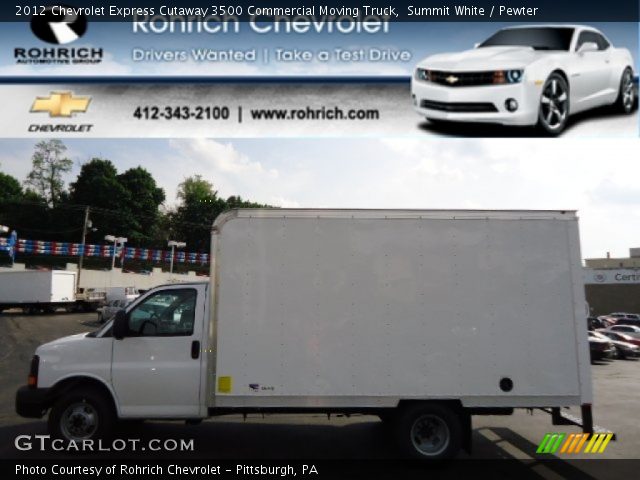 2012 Chevrolet Express Cutaway 3500 Commercial Moving Truck in Summit White