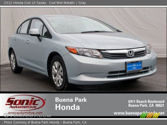 2012 Honda Civic LX Sedan in Cool Mist Metallic