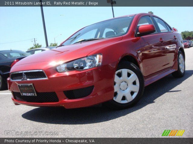 2011 Mitsubishi Lancer ES in Rally Red Metallic