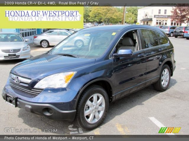 2009 Honda CR-V EX-L 4WD in Royal Blue Pearl