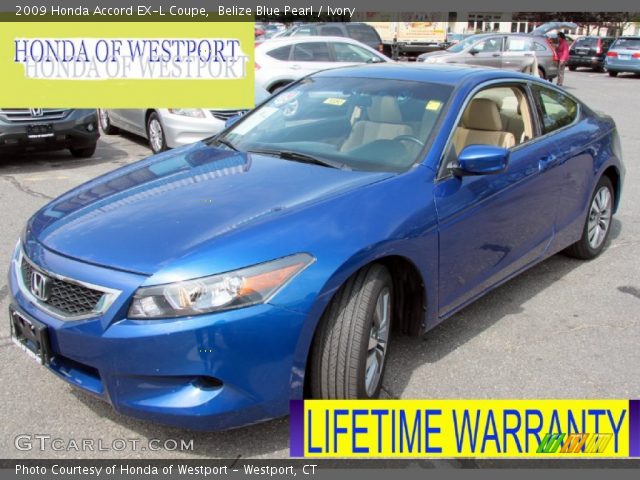 2009 Honda Accord EX-L Coupe in Belize Blue Pearl