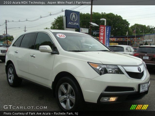 2010 Acura MDX Technology in Aspen White Pearl