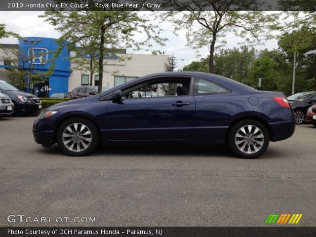 2010 Honda Civic EX Coupe in Royal Blue Pearl