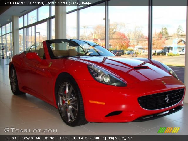 2010 Ferrari California  in Rosso Corsa (Red)