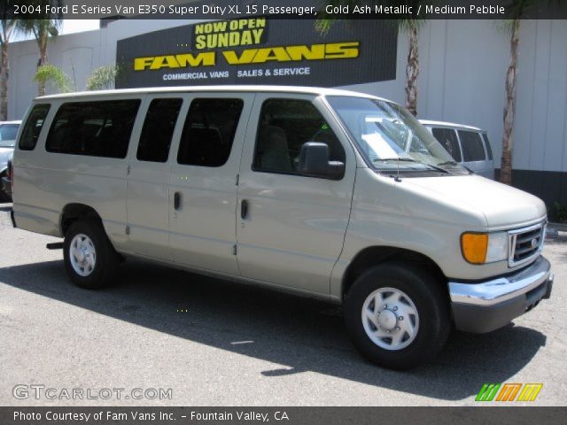 2004 Ford E Series Van E350 Super Duty XL 15 Passenger in Gold Ash Metallic
