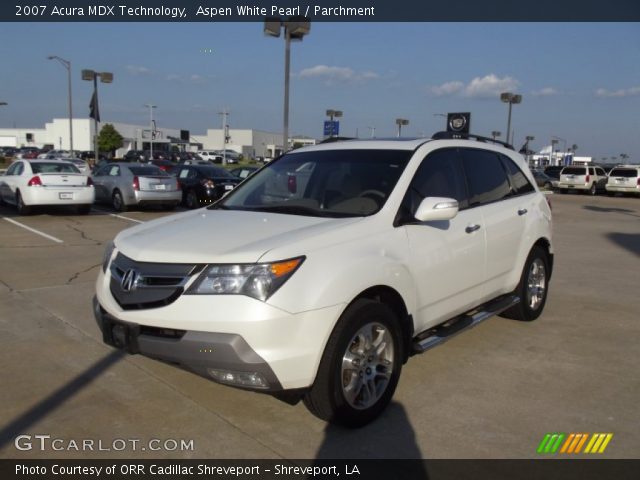 2007 Acura MDX Technology in Aspen White Pearl