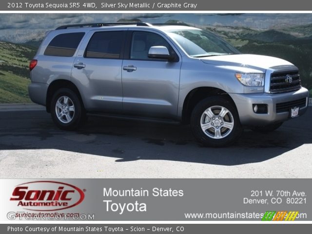 2012 Toyota Sequoia SR5 4WD in Silver Sky Metallic