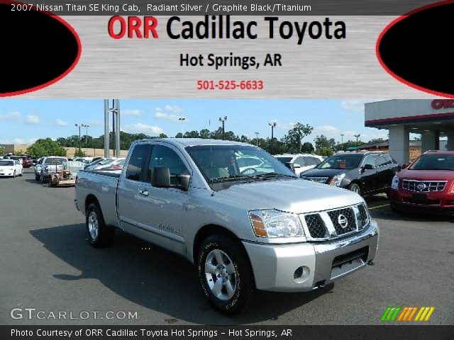 2007 Nissan Titan SE King Cab in Radiant Silver