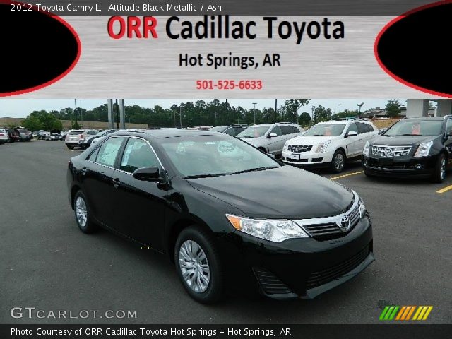 2012 Toyota Camry L in Attitude Black Metallic