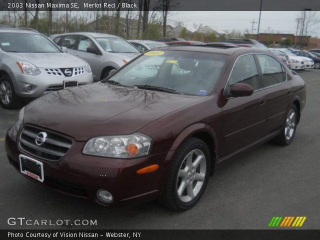 2003 Nissan Maxima SE in Merlot Red