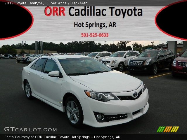 2012 Toyota Camry SE in Super White