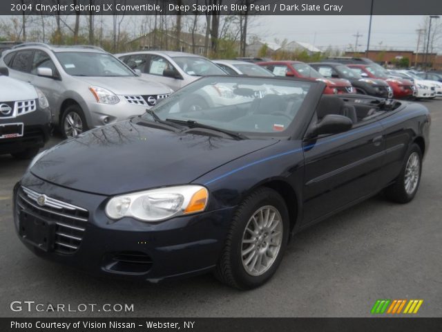 2004 Chrysler Sebring LX Convertible in Deep Sapphire Blue Pearl
