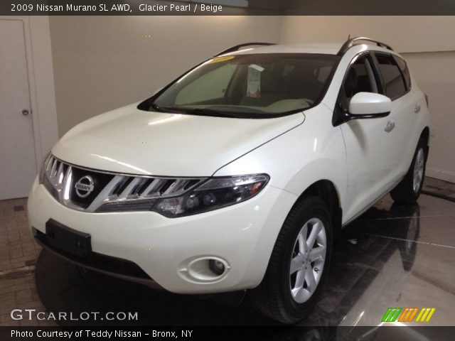 2009 Nissan Murano SL AWD in Glacier Pearl