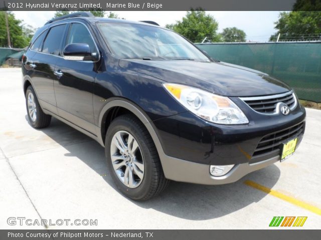 2012 Hyundai Veracruz Limited in Marine Blue