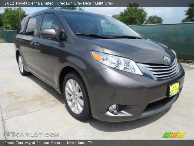 2012 Toyota Sienna Limited in Predawn Gray Mica