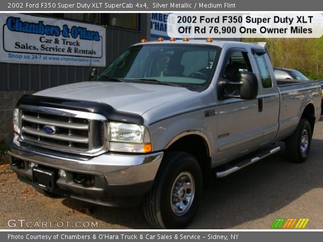 2002 Ford F350 Super Duty XLT SuperCab 4x4 in Silver Metallic