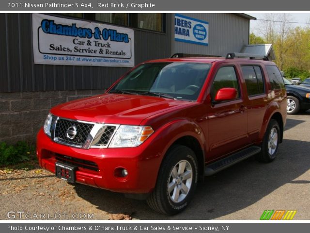 2011 Nissan Pathfinder S 4x4 in Red Brick