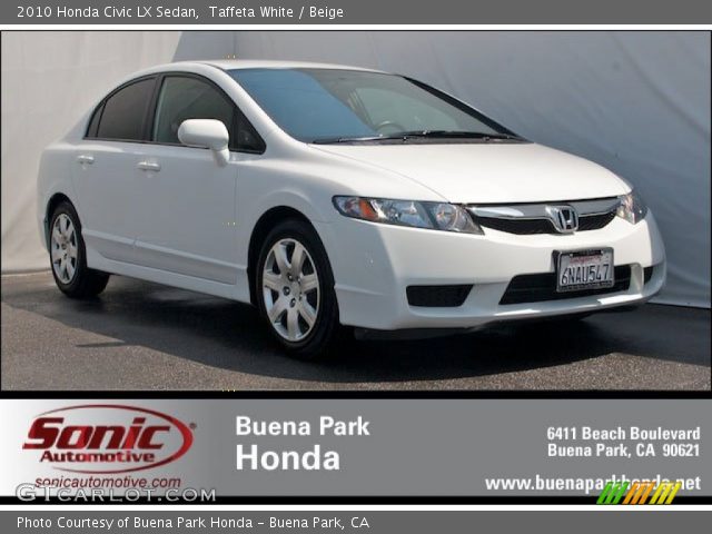2010 Honda Civic LX Sedan in Taffeta White