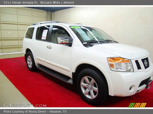 2011 Nissan Armada SV in Blizzard White