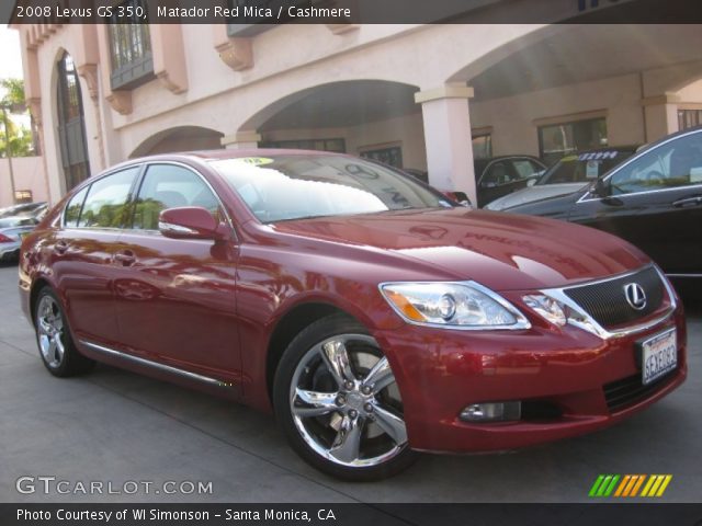 2008 Lexus GS 350 in Matador Red Mica