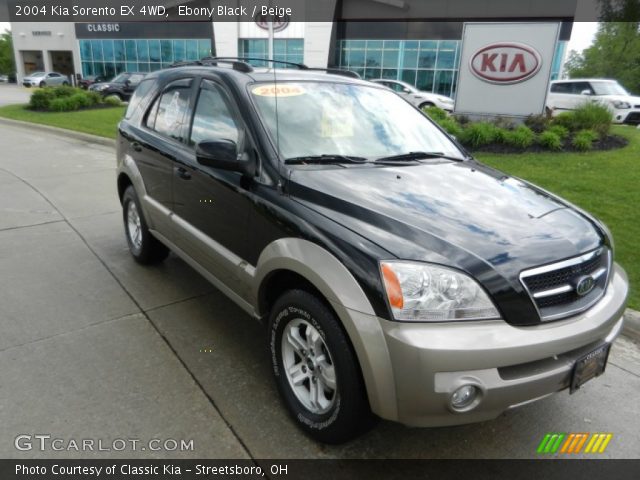 2004 Kia Sorento EX 4WD in Ebony Black